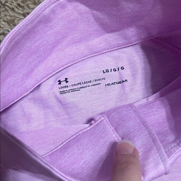 Under Armour Light Purple Quarter-Zip Top - Picture 3 of 4